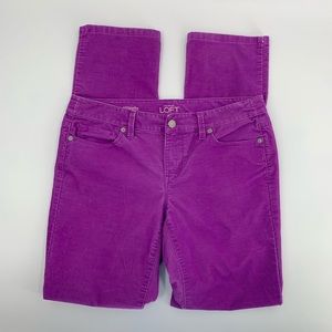 Ann Taylor loft modern straight corduroy pants 27